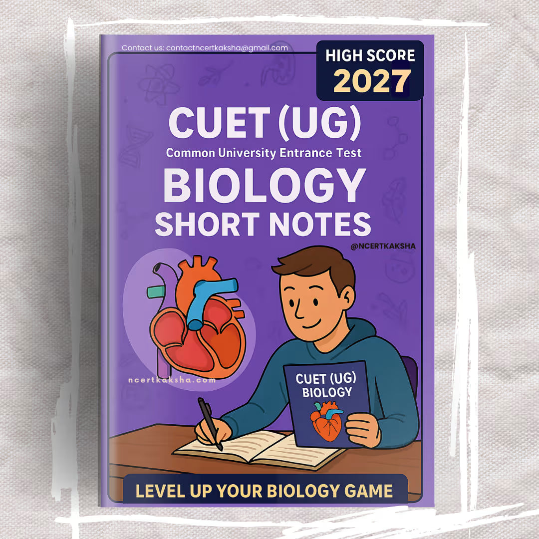 CUET PCMB Combo (Physics-Chemistry-Maths-Biology) Formula Sheet / Book / Topper's Notes / Cuet ug Short Notes 2026-2027