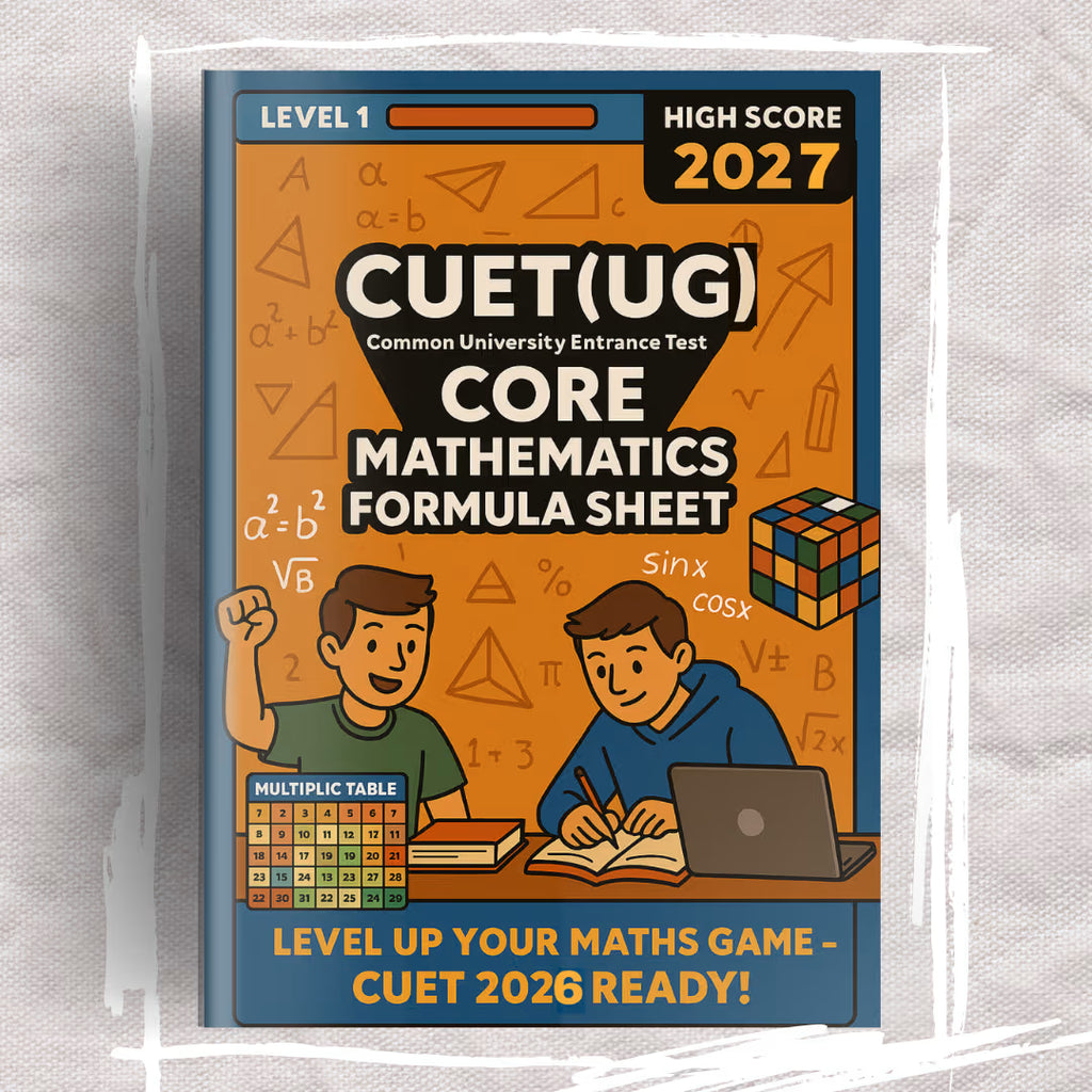 CUET Maths Formula Sheet / Book / Topper's Notes / Cuet ug Short Notes 2026-2027