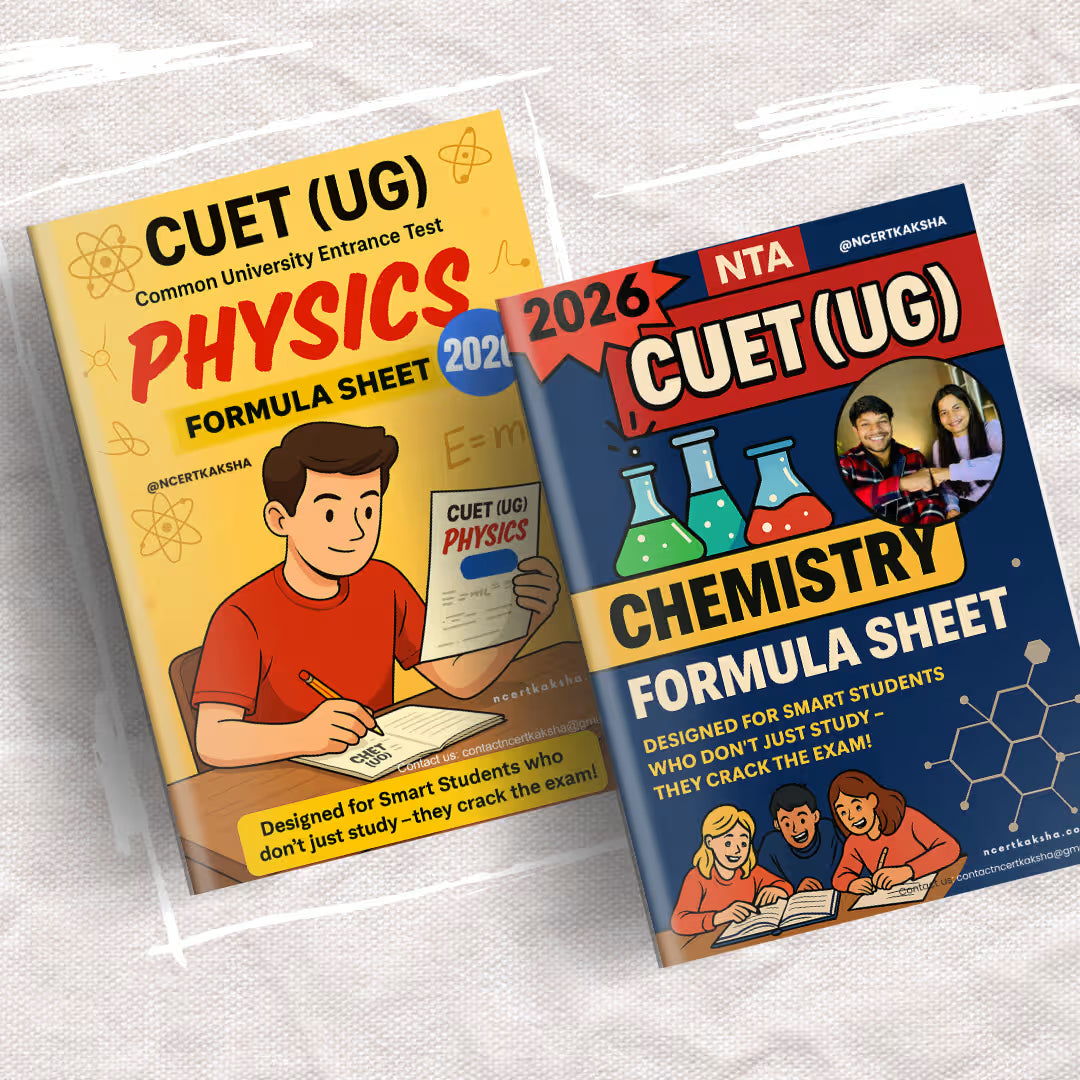 CUET Physics + Chemistry Formula Sheet / Book | CUET Physics + Chemistry Topper's Notes