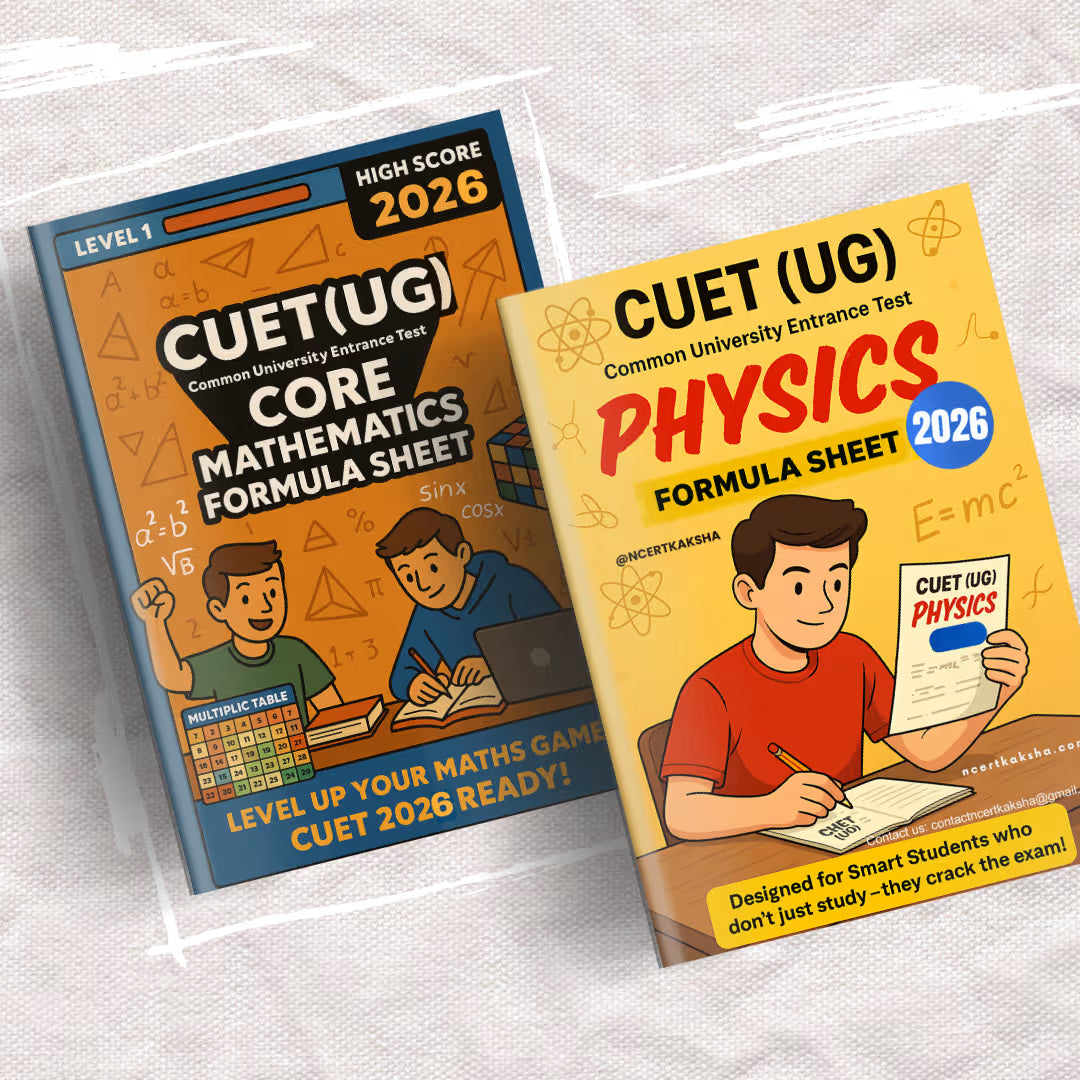 CUET Physics + Maths Formula Sheet / Book | CUET Physics + Maths Topper's Notes