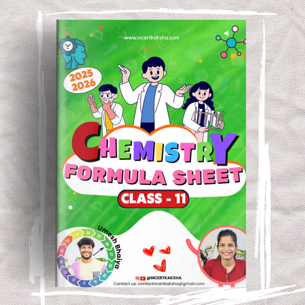 Class 11 Chemistry Formula Sheet / Book | Class 11 Chemistry Topper's Notes