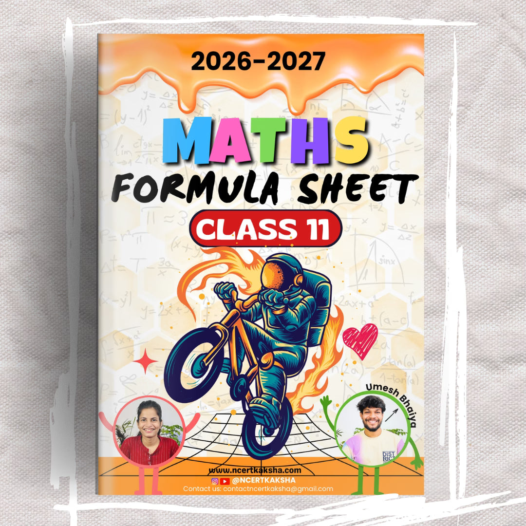 Class 11 Maths Formula Sheet / Book / Topper's Notes 2026-2027 by Ncert kaksha