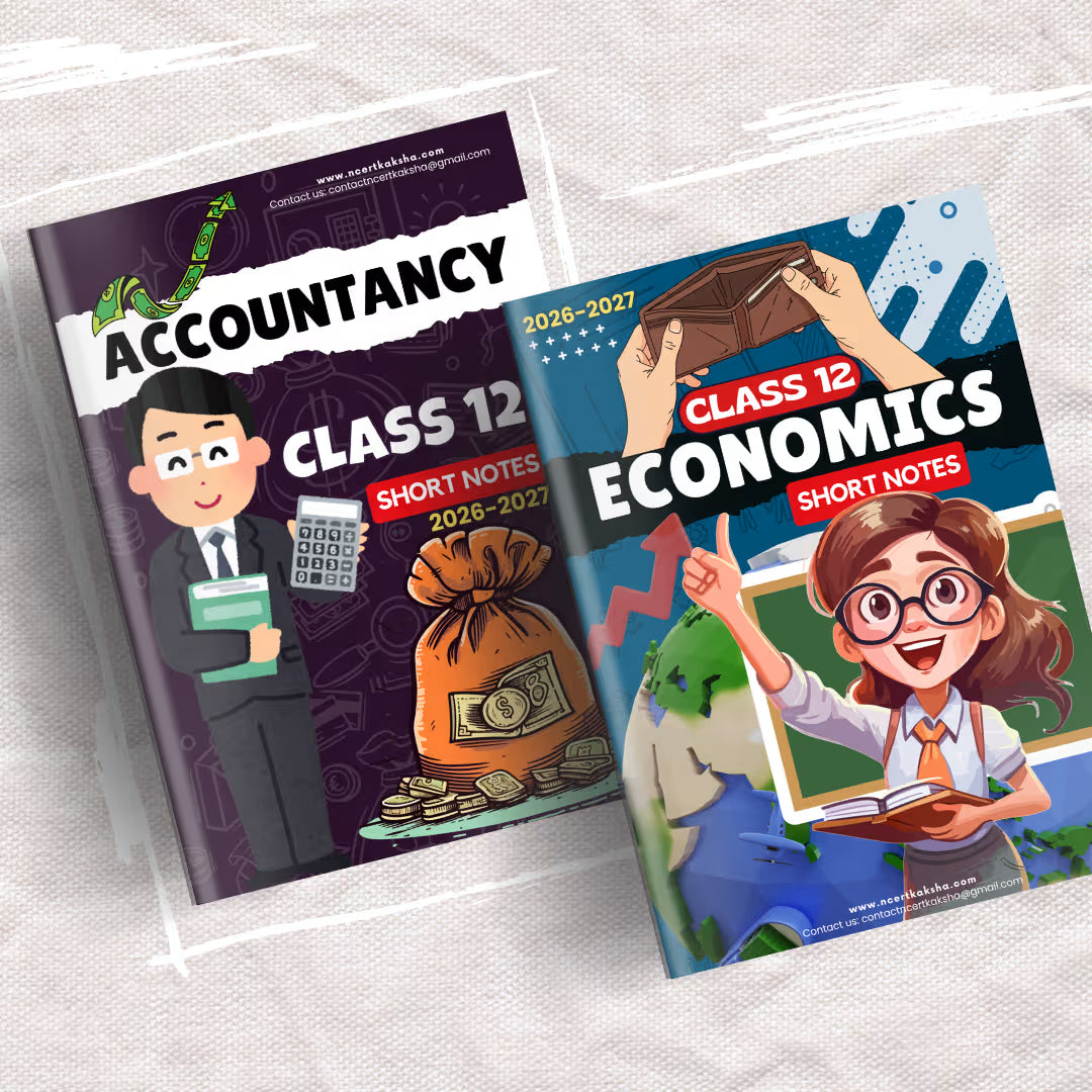 Class 12 Economics, Accountancy & Business Studies (Combo) Short Notes / Book / Topper's Notes 2026-2027