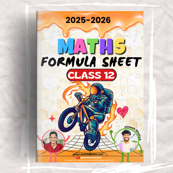 Class 12 Mathematics Formula Sheet / Book | 