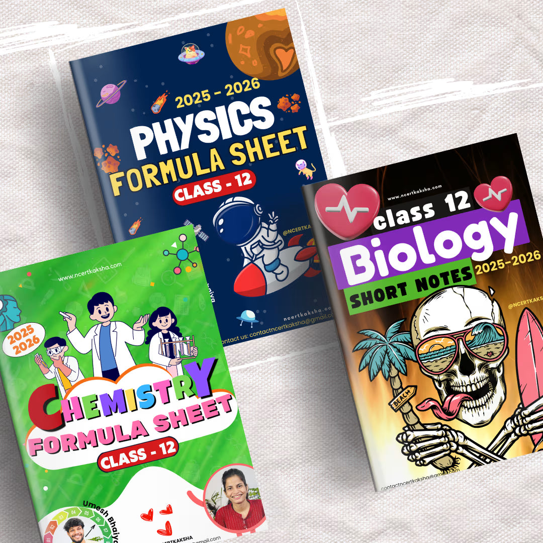 Class 12 Physics Chemistry Biology Formula Sheet / Book