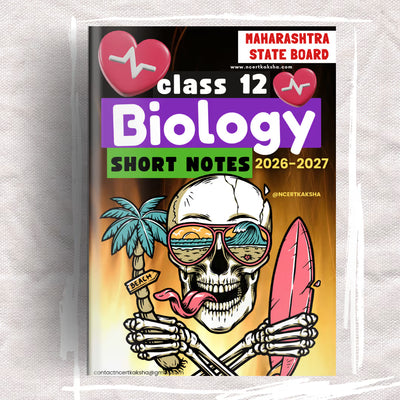 Class 12 Biology Short Notes book cover Maharashtra Board NCERT Kaksha