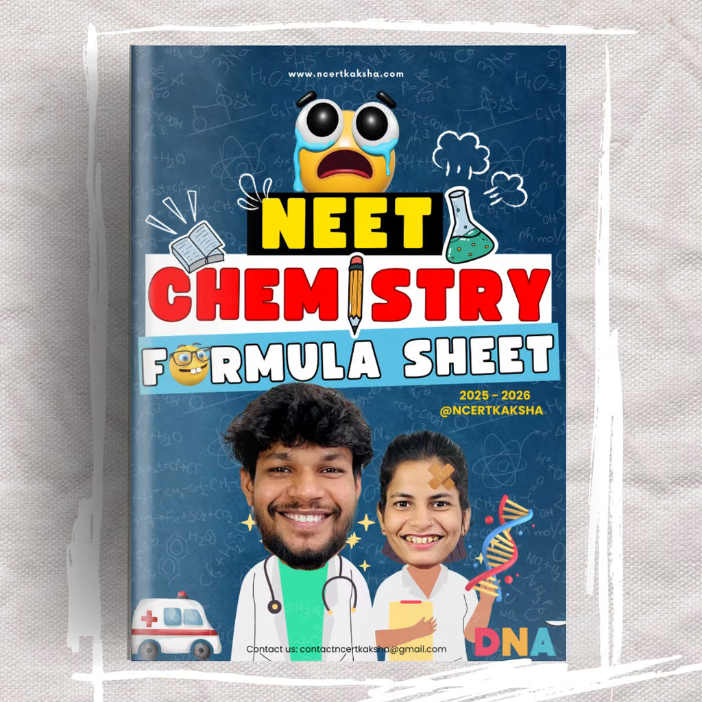 NEET Chemistry Formula Sheet 2026 | Quick Revision Short Notes for NEET Exam Preparation