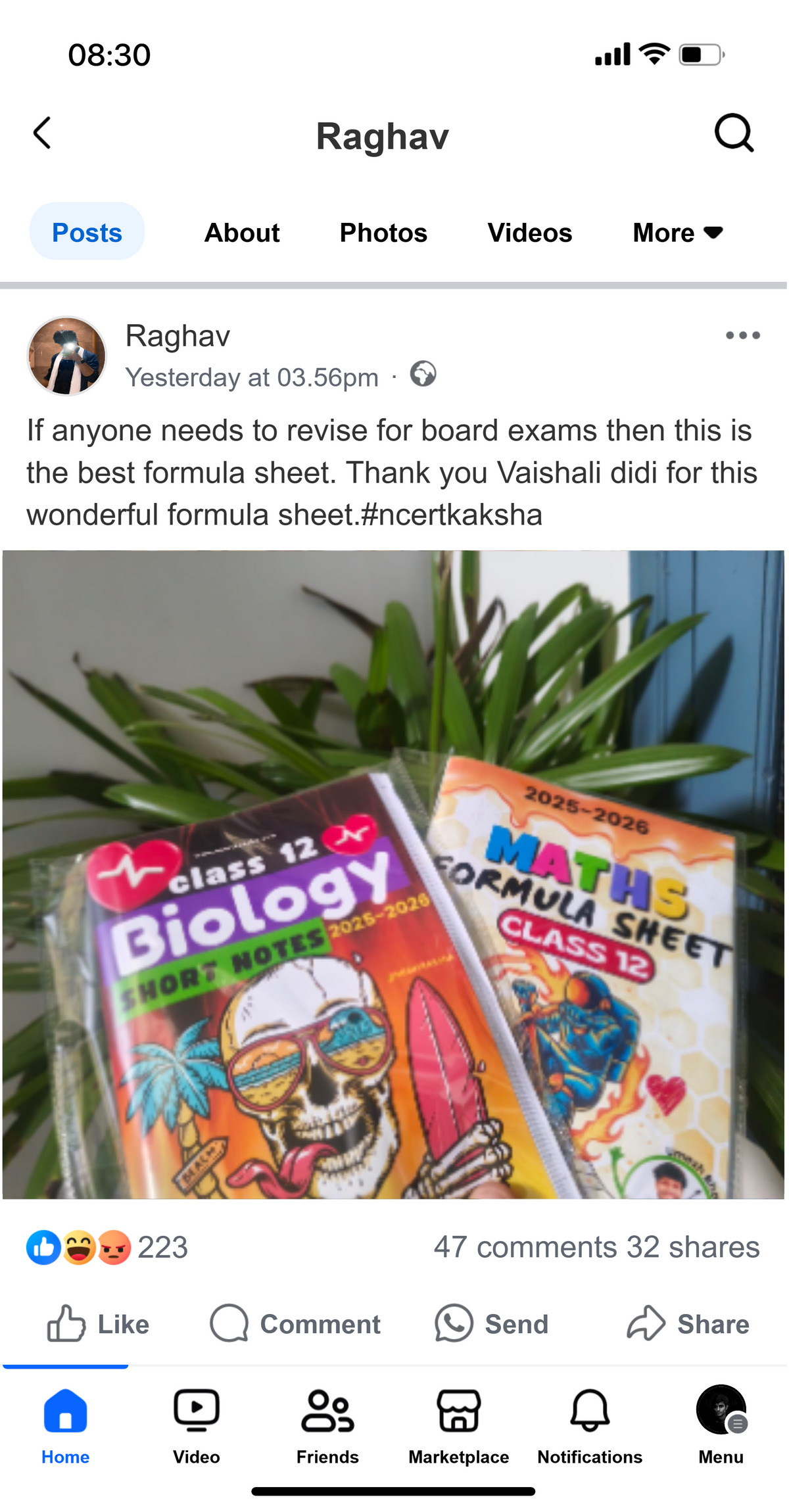 Student review image