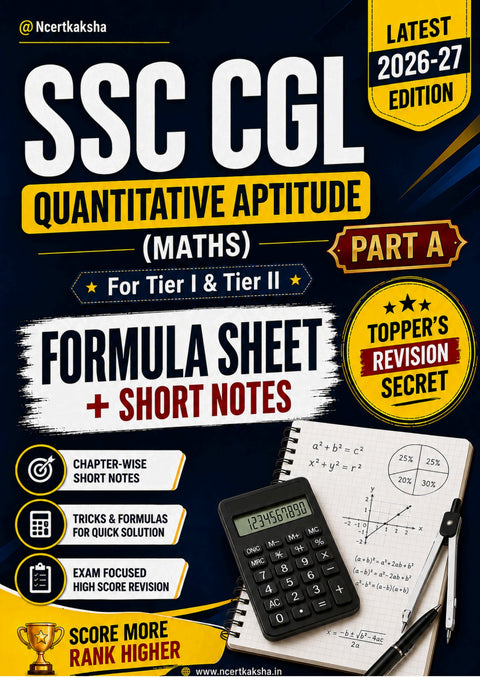 SSC CGL Maths + Reasoning Book Combo 2026-27 — maths partA cover
