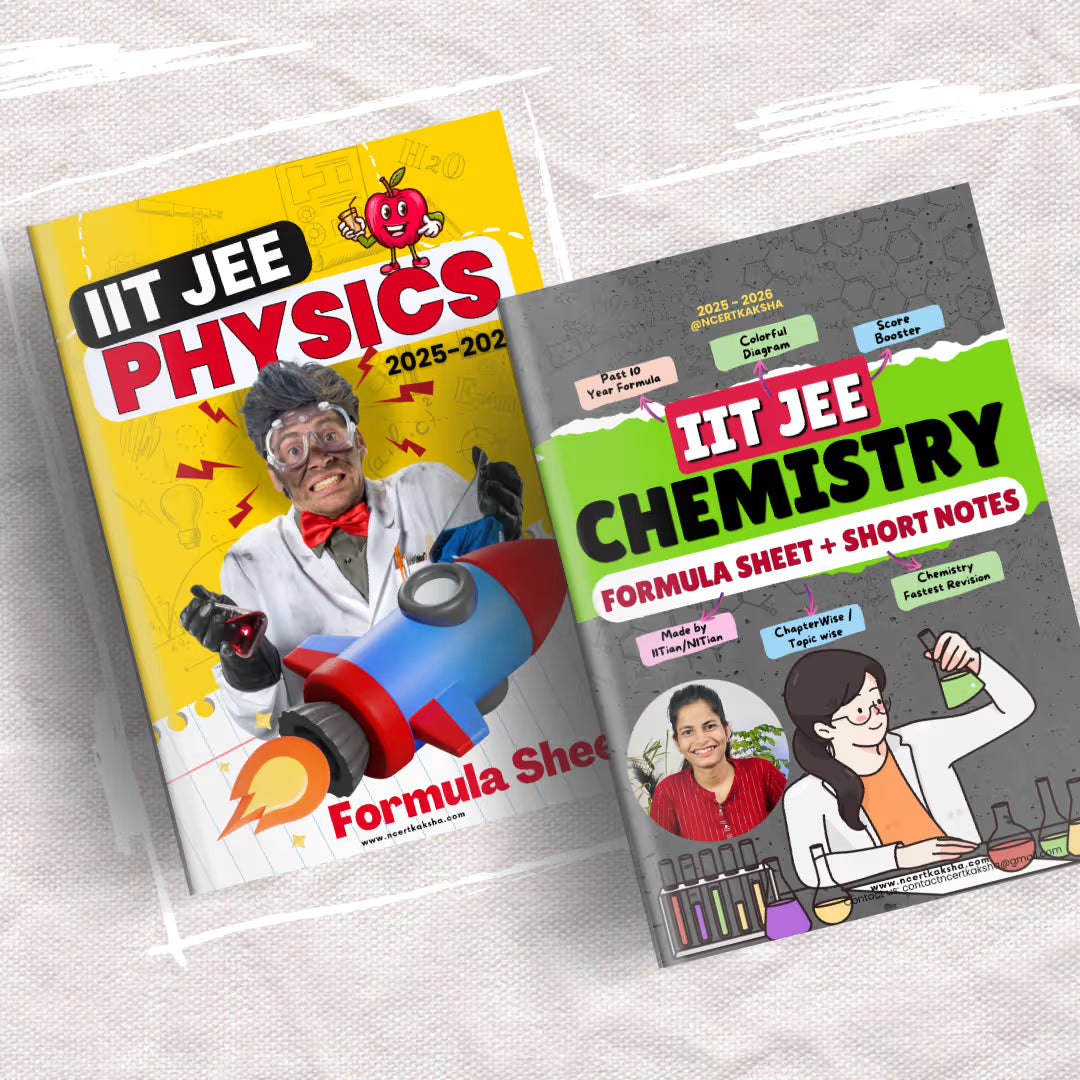 IIT JEE Physics, Chemistry & Mathematics (PCM Combo) Formula Sheet / Book / Topper's Notes / Short Notes / IIT JEE