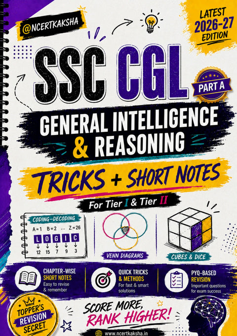 SSC CGL Reasoning Book 2026-27 — reas partA cover
