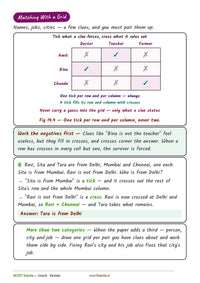 SSC CGL Reasoning Book 2026-27 — reas sample 05 Matching Grid
